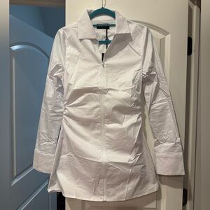 White Fox Boutique Cinched Shirt Dress